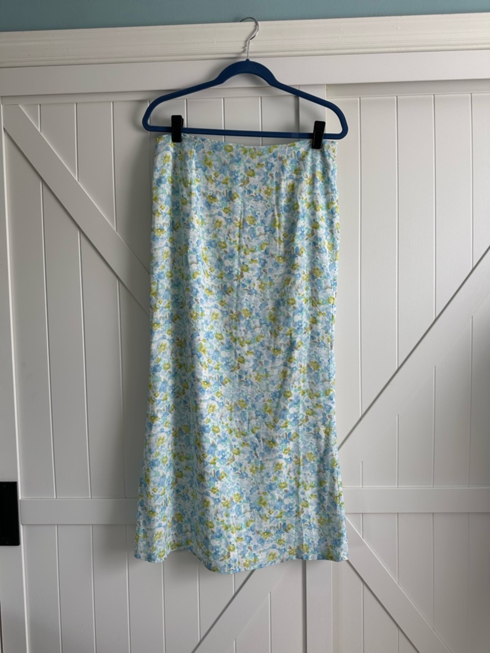 Toby Heart Ginger Floral Maxi Skirt Blue Green White NWT Size Medium